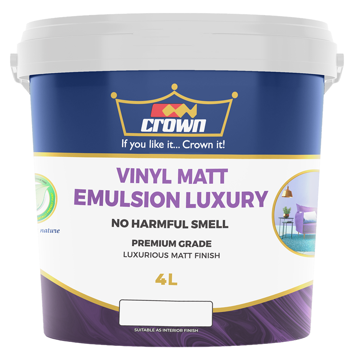 Crown vinyl matt emulsion 4ltrs — manufacturer family image
